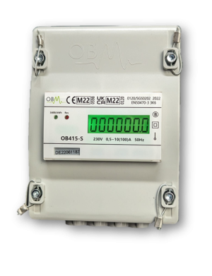 OB415-S 100 AMP Single Phase kW/h Meter In IP40 Enclosure