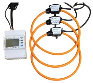 OB4373CT MID Approved, DIN Rail, Three Phase Digital Meter with Rogowski Coils
